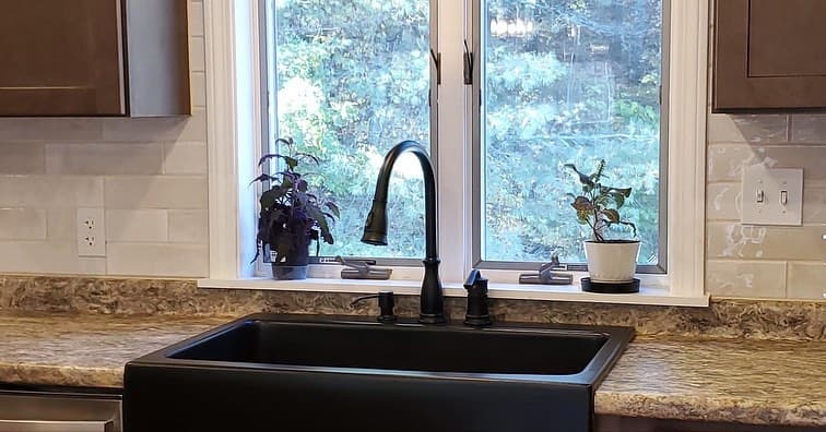 Kitchen cabinetry and countertops